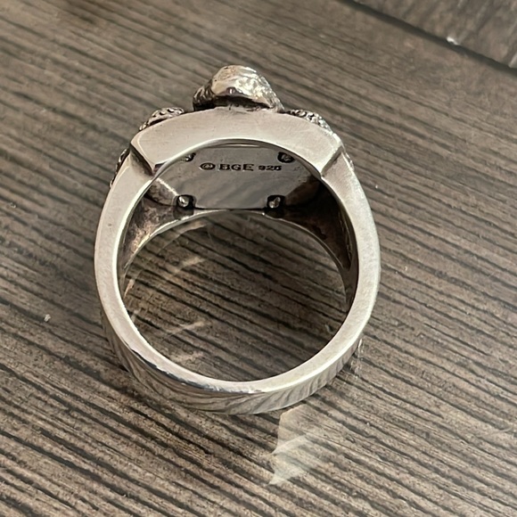 Bradford Exchange Ride Hard, Live Free" Motorcycle Men's Ring Size 14 - Picture 4 of 16